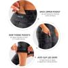 Women’s 4D Padded Bike Pants High Waist Cycling Shorts Bicycle Capris 3/4 Biking Tights with Zipper Pockets(Camoblack)