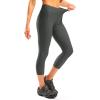 Women’s 4D Padded Bike Pants High Waist Cycling Shorts Bicycle Capris 3/4 Biking Tights with Zipper Pockets(Dark Grey)