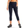Women’s 4D Padded Bike Pants High Waist Cycling Shorts Bicycle Capris 3/4 Biking Tights with Zipper Pockets(Navy)
