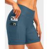 Women’s 4D Padded Bike Shorts 5″/7″ Riding Underwear Cycling Bicycle Road Biking Cycle Shorts for Women Zipper Pockets(Blue Grey)
