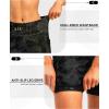 Women’s 4D Padded Bike Shorts 5″/7″ Riding Underwear Cycling Bicycle Road Biking Cycle Shorts for Women Zipper Pockets(Camo Black)