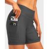 Women’s 4D Padded Bike Shorts 5″/7″ Riding Underwear Cycling Bicycle Road Biking Cycle Shorts for Women Zipper Pockets(Dark Grey)