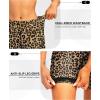Women’s 4D Padded Bike Shorts 5″/7″ Riding Underwear Cycling Bicycle Road Biking Cycle Shorts for Women Zipper Pockets(Leopard)