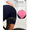 Women’s 4D Padded Bike Shorts 5″/7″ Riding Underwear Cycling Bicycle Road Biking Cycle Shorts for Women Zipper Pockets(Navy)