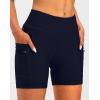 Women’s 4D Padded Bike Shorts 5″/7″ Riding Underwear Cycling Bicycle Road Biking Cycle Shorts for Women Zipper Pockets(Navy)