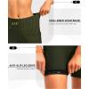 Women’s 4D Padded Bike Shorts 5″/7″ Riding Underwear Cycling Bicycle Road Biking Cycle Shorts for Women Zipper Pockets(Olive Green)