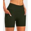 Women’s 4D Padded Bike Shorts 5″/7″ Riding Underwear Cycling Bicycle Road Biking Cycle Shorts for Women Zipper Pockets(Olive Green)