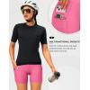 Women’s 4D Padded Bike Shorts 5″/7″ Riding Underwear Cycling Bicycle Road Biking Cycle Shorts for Women Zipper Pockets(Pink)