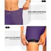 Women’s 4D Padded Bike Shorts 5″/7″ Riding Underwear Cycling Bicycle Road Biking Cycle Shorts for Women Zipper Pockets(Purple)