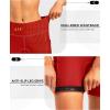 Women’s 4D Padded Bike Shorts 5″/7″ Riding Underwear Cycling Bicycle Road Biking Cycle Shorts for Women Zipper Pockets(Red)