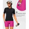 Women’s 4D Padded Bike Shorts 5″/7″ Riding Underwear Cycling Bicycle Road Biking Cycle Shorts for Women Zipper Pockets(Rosy)