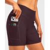 Women’s 4D Padded Bike Shorts 5″/7″ Riding Underwear Cycling Bicycle Road Biking Cycle Shorts for Women Zipper Pockets(Wine)