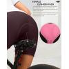 Women’s 4D Padded Bike Shorts 5″/7″ Riding Underwear Cycling Bicycle Road Biking Cycle Shorts for Women Zipper Pockets(Wine)
