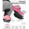 Women’s Bike Shorts 4D Padded Cycling Shorts Crossover Waist Biking Shorts with Pockets Bicycle Riding(Leopard)