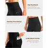 Women’s High Waisted Biker Shorts 8″ Running Workout Tummy Control Bike Spandex Shorts for Women Zipper Pockets(Black)