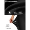 Women’s High Waisted Biker Shorts 8″ Running Workout Tummy Control Bike Spandex Shorts for Women Zipper Pockets(Black)