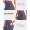 Women’s High Waisted Biker Shorts 8″ Running Workout Tummy Control Bike Spandex Shorts for Women Zipper Pockets(Dusty Purple)