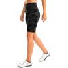 Women’s High Waisted Biker Shorts 8″ Running Workout Tummy Control Bike Spandex Shorts for Women Zipper Pockets(Grey Camo)