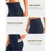 Women’s High Waisted Biker Shorts 8″ Running Workout Tummy Control Bike Spandex Shorts for Women Zipper Pockets(Navy)