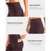 Women’s High Waisted Biker Shorts 8″ Running Workout Tummy Control Bike Spandex Shorts for Women Zipper Pockets(Wine)