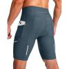 Bikewa Men’s Bike Shorts 3D Padded Cycling Road Biking Mountain Riding Biker Bicycle UPF 50+ Cycle Shorts Zipper Pockets(A_ Blue Grey)