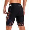 Bikewa Men’s Bike Shorts 4D Padded Biking Road Cycling Bicycle Pants Biker Shorts for Men Zipper Pockets(1_ Orange)