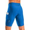 Bikewa Men’s Bike Shorts 4D Padded Cycling Shorts for Men Road Riding Biking Bicycle Zipper Pockets(Blue)