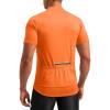 Bikewa Men’s Cycling Jersey Moisture Wicking Short Sleeve UPF Half Zip Bike Road Riding Biking Shirts for Men Zipper Pockets(Orange)