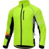 Bikewa Men’s Winter Cycling Jackets Thermal Warm Water Resistant Bike Running Windproof Jacket(Fluorescent Yellow/Black)