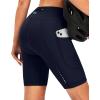 Bikewa Women’s 4D Padded Bike Shorts Cycling Riding Road Biking Bicycle Cycle Shorts for Women Zipper Pockets(Navy)