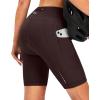 Bikewa Women’s 4D Padded Bike Shorts Cycling Riding Road Biking Bicycle Cycle Shorts for Women Zipper Pockets(Wine)