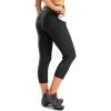 Women’s 4D Padded Bike Pants High Waist Cycling Shorts Bicycle Capris 3/4 Biking Tights with Zipper Pockets(Black)