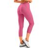 Women’s 4D Padded Bike Pants High Waist Cycling Shorts Bicycle Capris 3/4 Biking Tights with Zipper Pockets(Pink)
